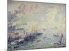 Boats in the Harbour-Paul Signac-Mounted Giclee Print