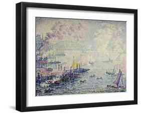 Boats in the Harbour-Paul Signac-Framed Giclee Print