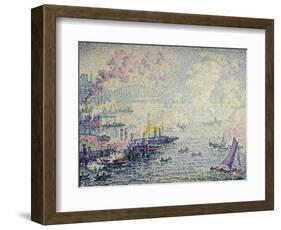 Boats in the Harbour-Paul Signac-Framed Giclee Print