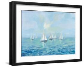 Boats in the Haze-Silvia Vassileva-Framed Art Print