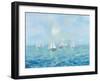 Boats in the Haze-Silvia Vassileva-Framed Art Print