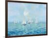 Boats in the Haze-Silvia Vassileva-Framed Art Print