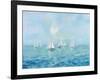 Boats in the Haze-Silvia Vassileva-Framed Art Print