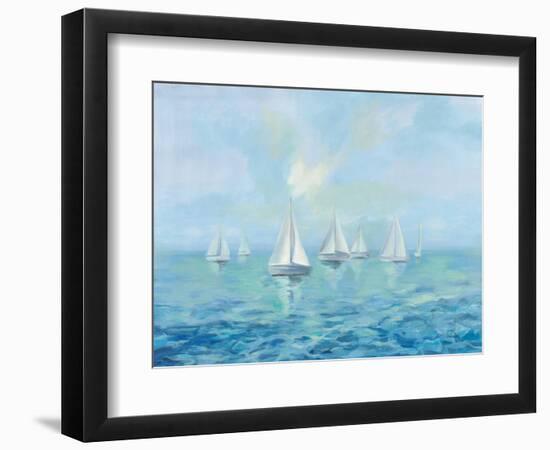 Boats in the Haze-Silvia Vassileva-Framed Premium Giclee Print