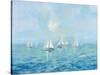 Boats in the Haze-Silvia Vassileva-Stretched Canvas