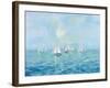 Boats in the Haze-Silvia Vassileva-Framed Art Print