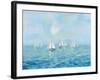 Boats in the Haze-Silvia Vassileva-Framed Art Print