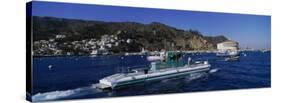 Boats in the Ocean, Santa Catalina Island, California, USA-null-Stretched Canvas