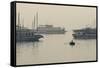 Boats in the Pacific Ocean, Bai Chay Port, Ha Long Bay, Quang Ninh Province, Vietnam-null-Framed Stretched Canvas