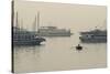 Boats in the Pacific Ocean, Bai Chay Port, Ha Long Bay, Quang Ninh Province, Vietnam-null-Stretched Canvas