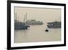 Boats in the Pacific Ocean, Bai Chay Port, Ha Long Bay, Quang Ninh Province, Vietnam-null-Framed Photographic Print