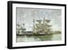 Boats in the Port, Deauville, 1881-Eugene Louis Boudin-Framed Giclee Print