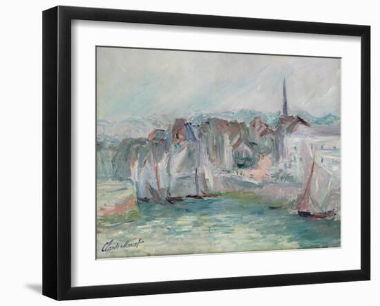 Boats in the Port of Honfleur, 1917-Claude Monet-Framed Giclee Print