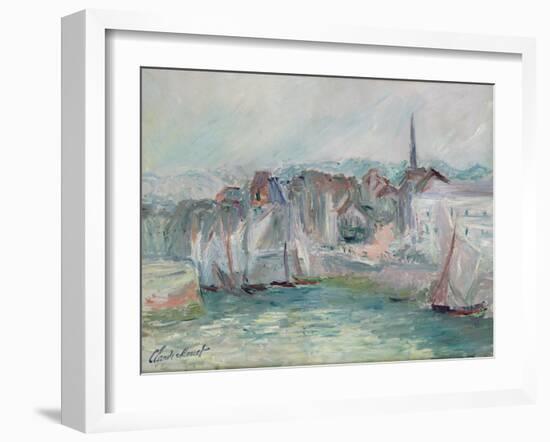 Boats in the Port of Honfleur, 1917-Claude Monet-Framed Giclee Print