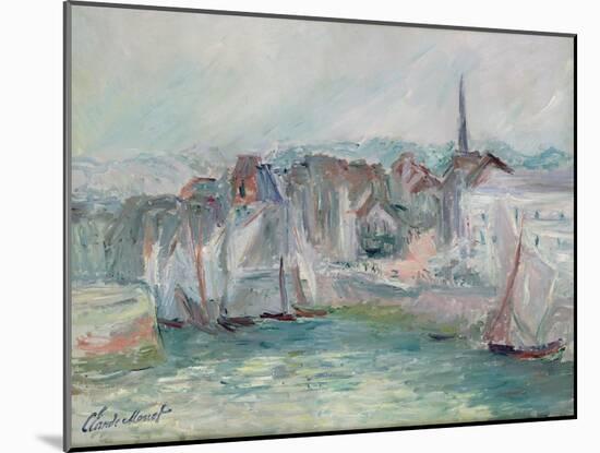 Boats in the Port of Honfleur, 1917-Claude Monet-Mounted Giclee Print