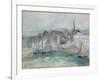 Boats in the Port of Honfleur, 1917-Claude Monet-Framed Giclee Print