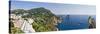 Boats in the Sea, Faraglioni, Capri, Naples, Campania, Italy-null-Stretched Canvas