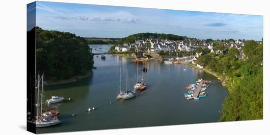 Boats in the Sea, Le Bono, Gulf of Morbihan, Morbihan, Brittany, France-null-Stretched Canvas