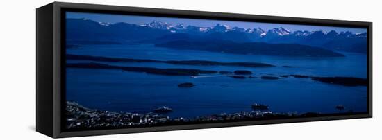 Boats in the Sea, Molde, More Og Romsdal, Norway-null-Framed Stretched Canvas