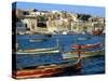 Boats in Valetta Harbour, Malta, Mediterranean-Adam Woolfitt-Stretched Canvas