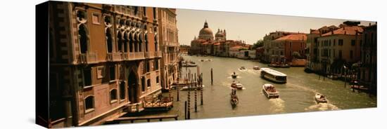 Boats in Water, Venice, Italy-null-Stretched Canvas