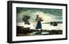 Boats Inside the Bar-Winslow Homer-Framed Giclee Print