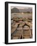 Boats, Limestone Mountain Scenery, Tam Coc, Ninh Binh, South of Hanoi, North Vietnam-Christian Kober-Framed Photographic Print