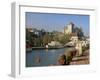 Boats Moored Along the River in the Town of Annecy, Haute Savoie, Rhone Alpes, France, Europe-Miller John-Framed Photographic Print