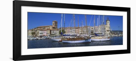 Boats Moored at a Harbor, La Ciotat, Bouches-Du-Rhone, Provence-Alpes-Cote D'Azur, France-null-Framed Photographic Print