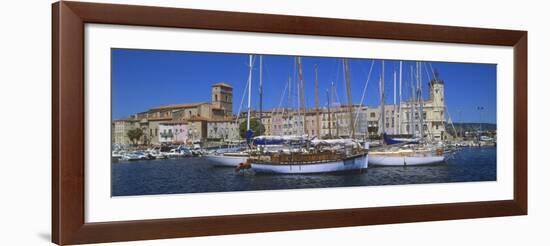 Boats Moored at a Harbor, La Ciotat, Bouches-Du-Rhone, Provence-Alpes-Cote D'Azur, France-null-Framed Photographic Print