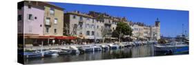 Boats Moored at a Harbor, La Ciotat, Bouches-Du-Rhone, Provence-Alpes-Cote D'Azur, France-null-Stretched Canvas