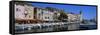 Boats Moored at a Harbor, La Ciotat, Bouches-Du-Rhone, Provence-Alpes-Cote D'Azur, France-null-Framed Stretched Canvas