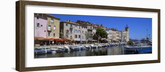 Boats Moored at a Harbor, La Ciotat, Bouches-Du-Rhone, Provence-Alpes-Cote D'Azur, France-null-Framed Photographic Print