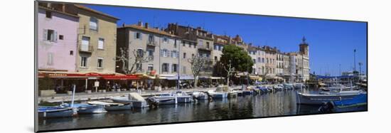 Boats Moored at a Harbor, La Ciotat, Bouches-Du-Rhone, Provence-Alpes-Cote D'Azur, France-null-Mounted Photographic Print