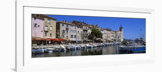 Boats Moored at a Harbor, La Ciotat, Bouches-Du-Rhone, Provence-Alpes-Cote D'Azur, France-null-Framed Photographic Print