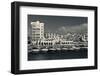 Boats moored at a harbor, Tala Harbor Development Marina, Aqaba, Jordan-null-Framed Photographic Print