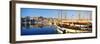 Boats Moored at a Harbor, Vieux Port, Marseille, Provence-Alpes-Cote D'Azur, France-null-Framed Photographic Print