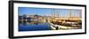 Boats Moored at a Harbor, Vieux Port, Marseille, Provence-Alpes-Cote D'Azur, France-null-Framed Photographic Print