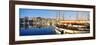 Boats Moored at a Harbor, Vieux Port, Marseille, Provence-Alpes-Cote D'Azur, France-null-Framed Photographic Print