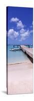 Boats Moored at a Pier, Sandy Ground, Anguilla-null-Stretched Canvas