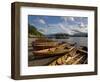 Boats Moored at Derwentwater, Lake District National Park, Cumbria, England, United Kingdom, Europe-Jean Brooks-Framed Photographic Print