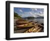 Boats Moored at Derwentwater, Lake District National Park, Cumbria, England, United Kingdom, Europe-Jean Brooks-Framed Photographic Print