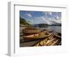 Boats Moored at Derwentwater, Lake District National Park, Cumbria, England, United Kingdom, Europe-Jean Brooks-Framed Photographic Print