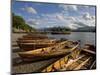 Boats Moored at Derwentwater, Lake District National Park, Cumbria, England, United Kingdom, Europe-Jean Brooks-Mounted Photographic Print