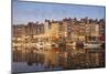 Boats Moored at the Old Dock, Honfleur, Normandy, France-Guy Thouvenin-Mounted Photographic Print