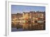 Boats Moored at the Old Dock, Honfleur, Normandy, France-Guy Thouvenin-Framed Photographic Print