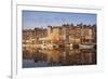 Boats Moored at the Old Dock, Honfleur, Normandy, France-Guy Thouvenin-Framed Photographic Print