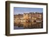 Boats Moored at the Old Dock, Honfleur, Normandy, France-Guy Thouvenin-Framed Photographic Print