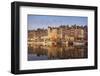 Boats Moored at the Old Dock, Honfleur, Normandy, France-Guy Thouvenin-Framed Photographic Print