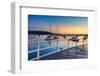 Boats Moored Bobbing in the Waters at Sunrise-lovleah-Framed Photographic Print